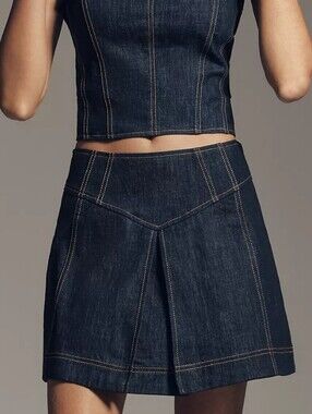 New Anthropologie Maeve Denim Skirt